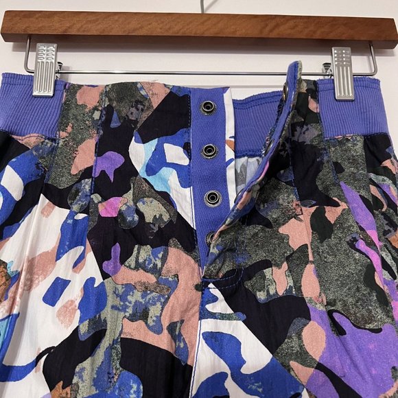 NWT Free People Movement Mesmerize Me Printed Pants in Violet Splendor C… - Picture 5 of 9